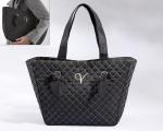 knotted couture monogrammedquilted tote bag